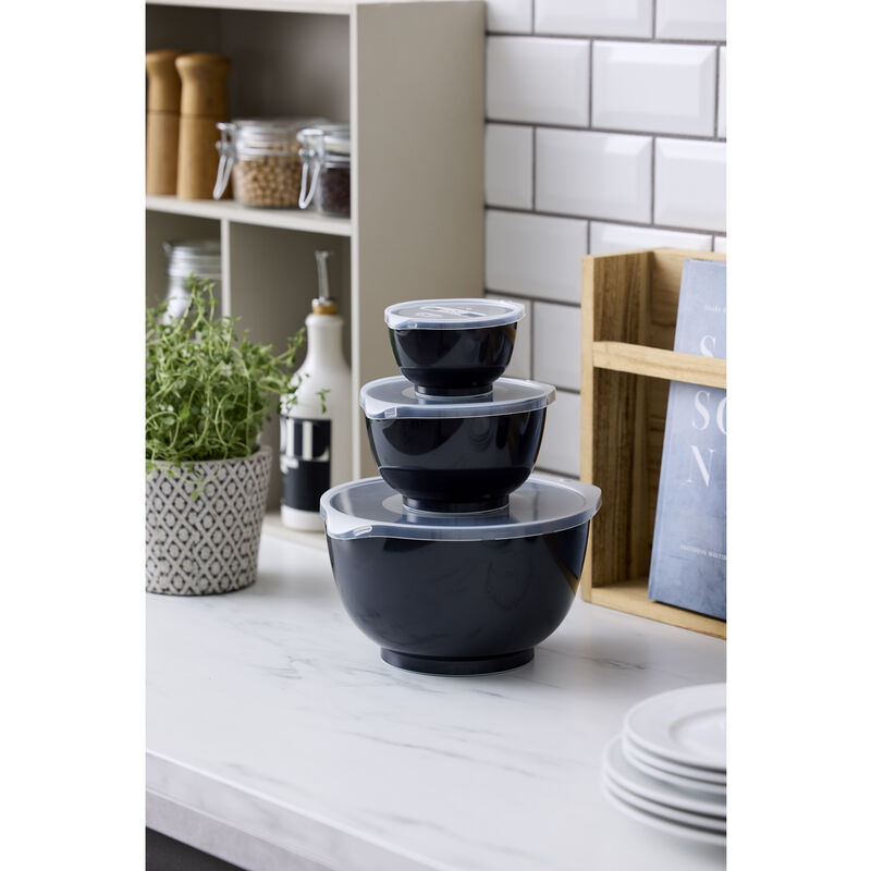 Nuovo set Margrethe 6 pezzi 0,25 + 0,75 + 3 L Nero carbone