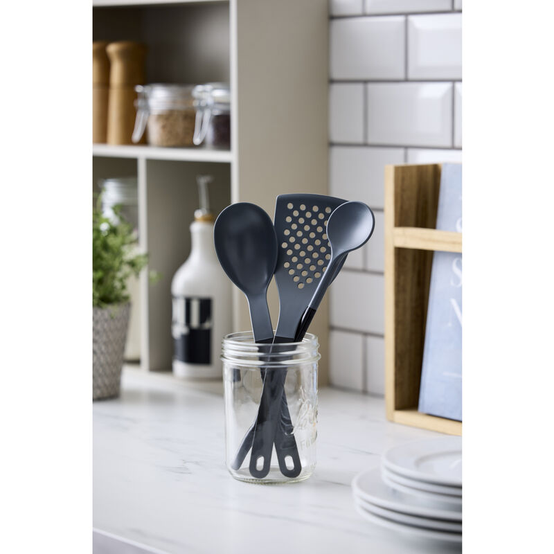 Set utensili cucina 1 Nuovo Optima 3 pezzi Nylon Nero