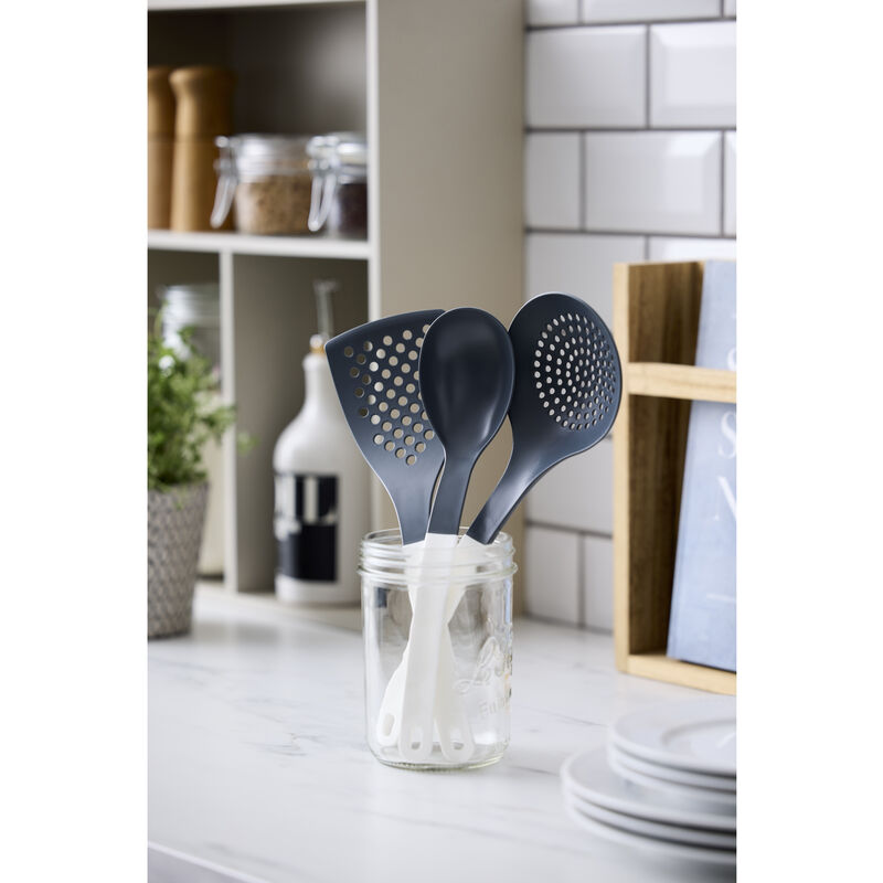 Set utensili cucina 2 Nuovo Optima 3 pezzi Nylon Bianco