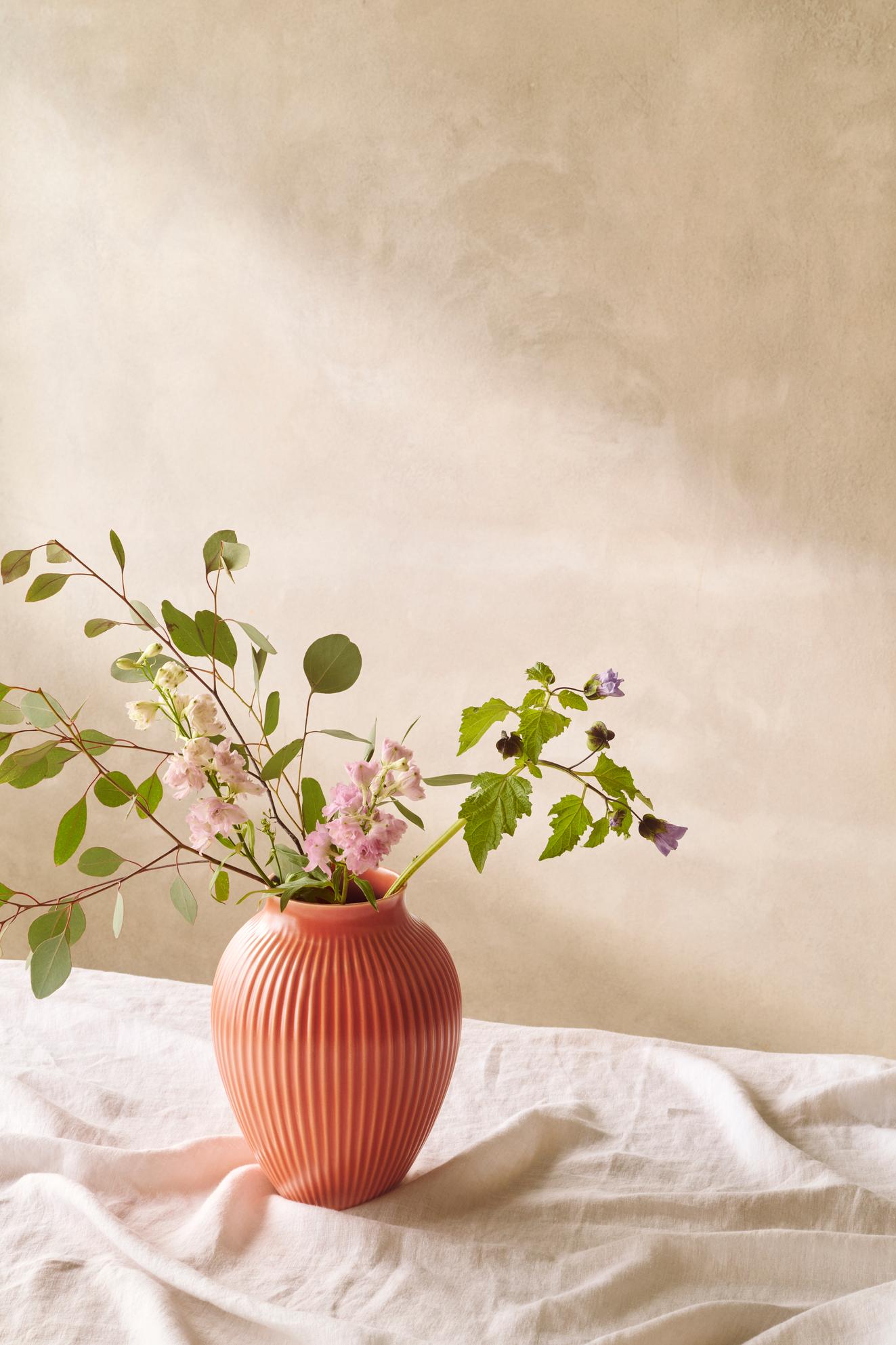 Vaso Knabstrup H 27 cm – Corallo