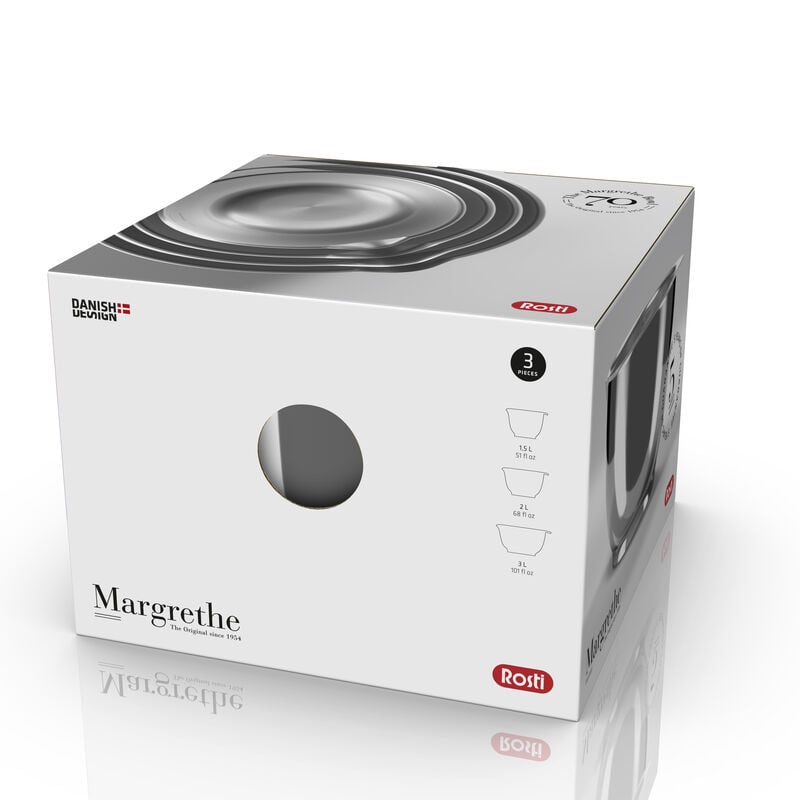 Set 3 ciotole Margrethe Acciaio