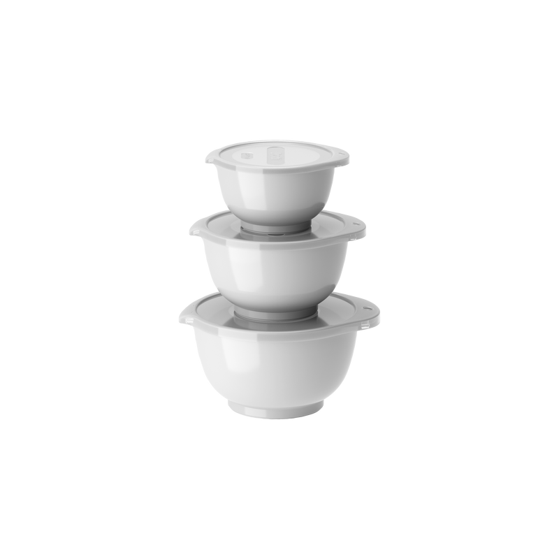 Nuovo set mini ciotole Margrethe 0,25 + 0,5 + 0,75 L Bianco