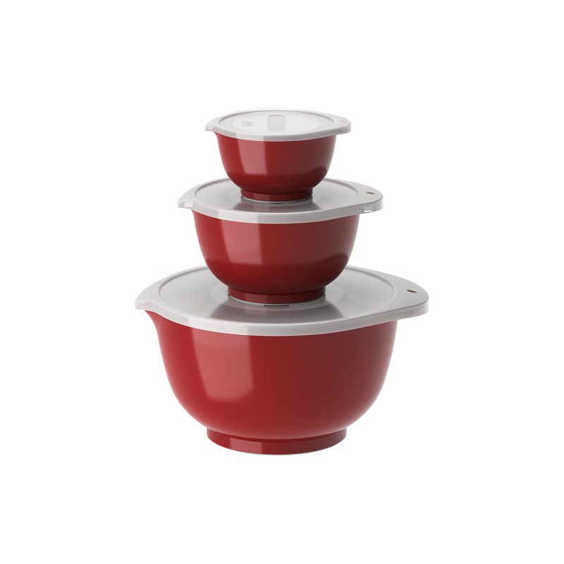 Nuovo set Margrethe 6 pezzi 0,25 + 0,75 + 3 L Rosso