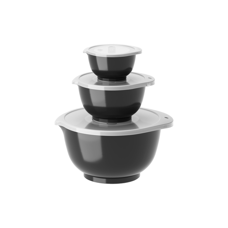 Nuovo set Margrethe 6 pezzi 0,25 + 0,75 + 3 L Nero carbone
