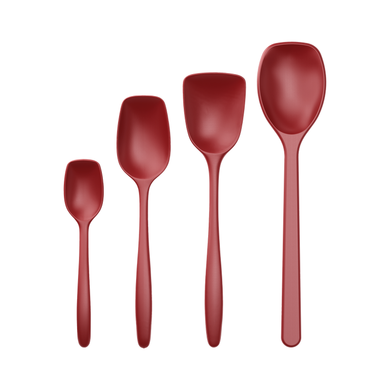 Set cucchiai da pentola 4 pezzi Nuovo Classic Rosso