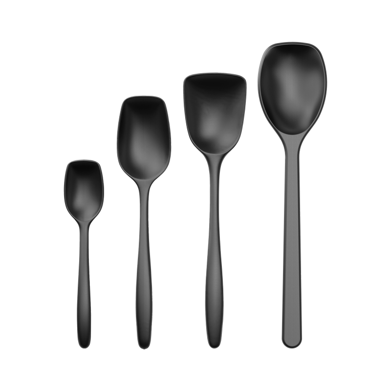 Set cucchiai da pentola 4 pezzi Nuovo Classic Nero carbone