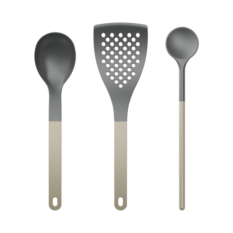 Set utensili cucina 1 Nuovo Optima 3 pezzi Nylon Humus