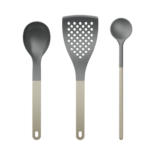Set utensili cucina 1 Nuovo Optima 3 pezzi Nylon Humus