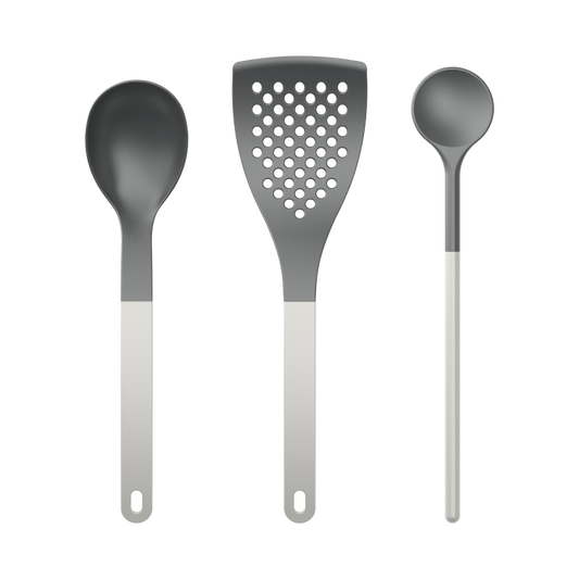 Set utensili cucina 1 Nuovo Optima 3 pezzi Nylon Bianco