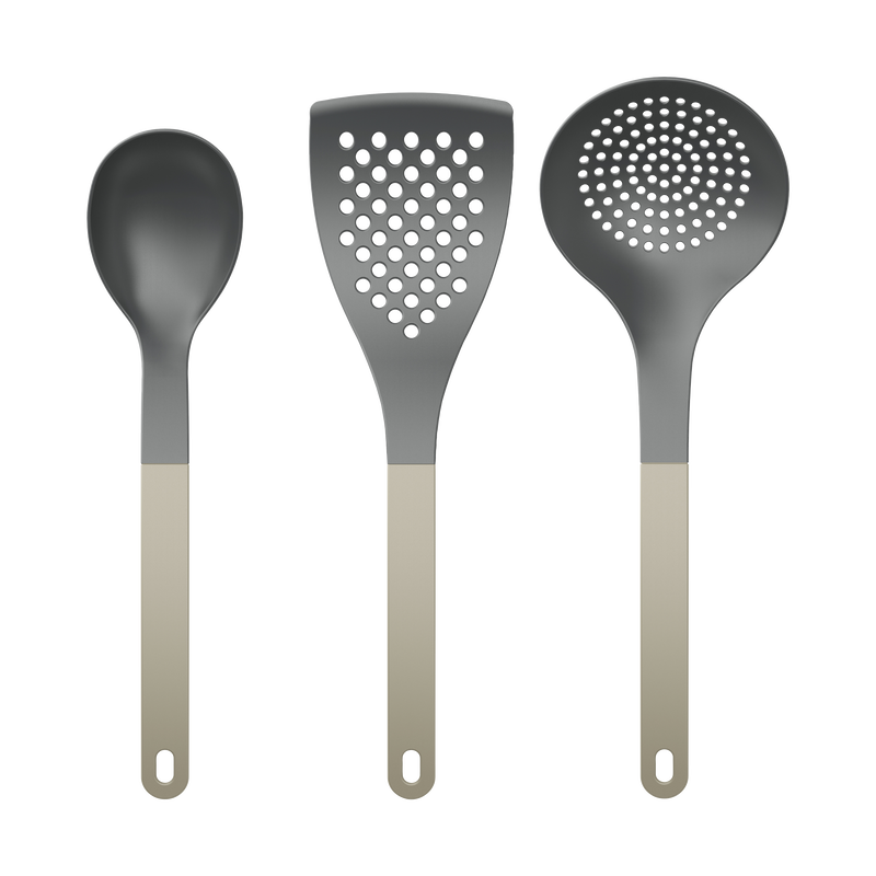 Set utensili cucina 2 Nuovo Optima 3 pezzi Nylon Humus