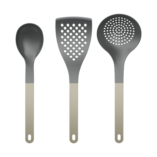 Set utensili cucina 2 Nuovo Optima 3 pezzi Nylon Humus