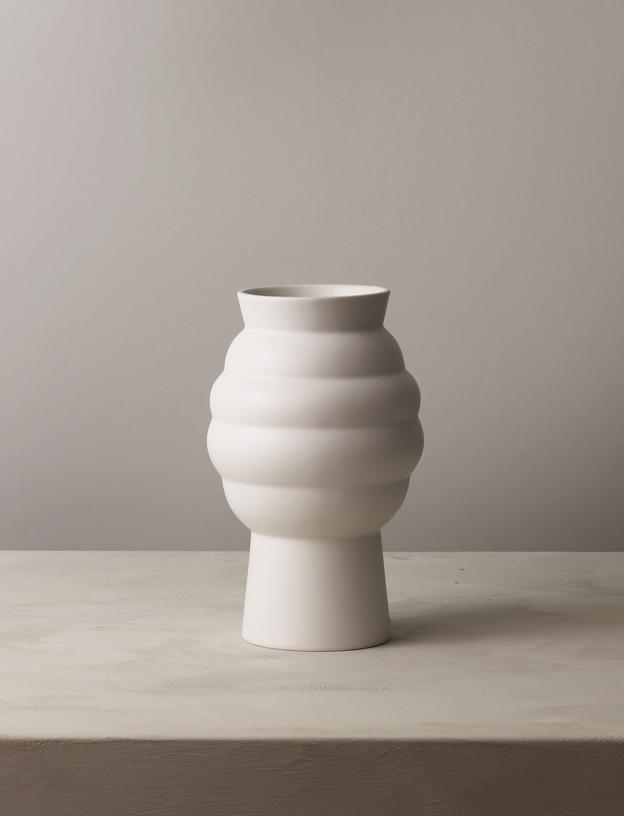 Vaso Tortus Archie N°2 H 23,5 cm – Bianco
