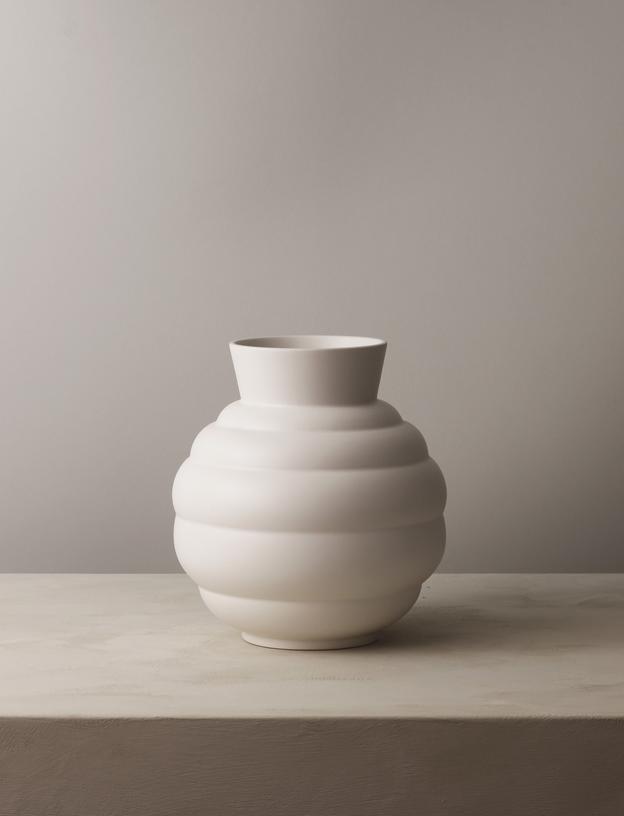 Vaso Tortus Archie N°3 H 26,5 cm – Bianco