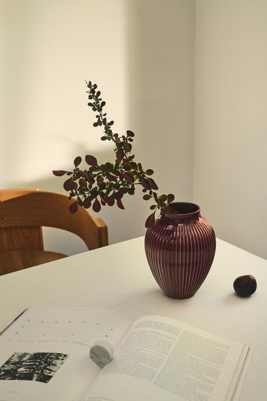 Vaso Knabstrup H 27 cm – Bacca ondulata