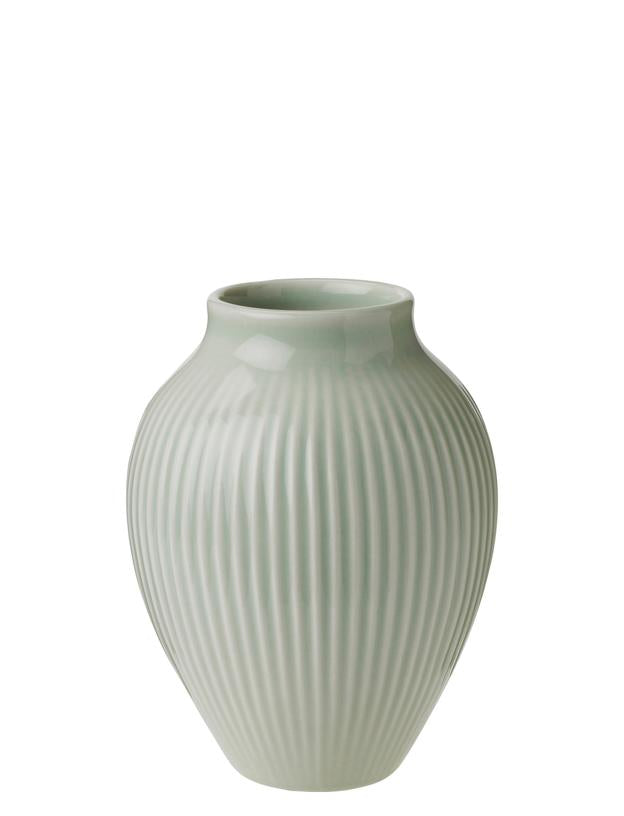 Vaso Knabstrup H 12,5 cm – Menta ondulata