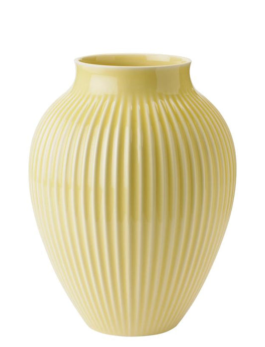 Vaso Knabstrup H 27 cm – Giallo ondulato