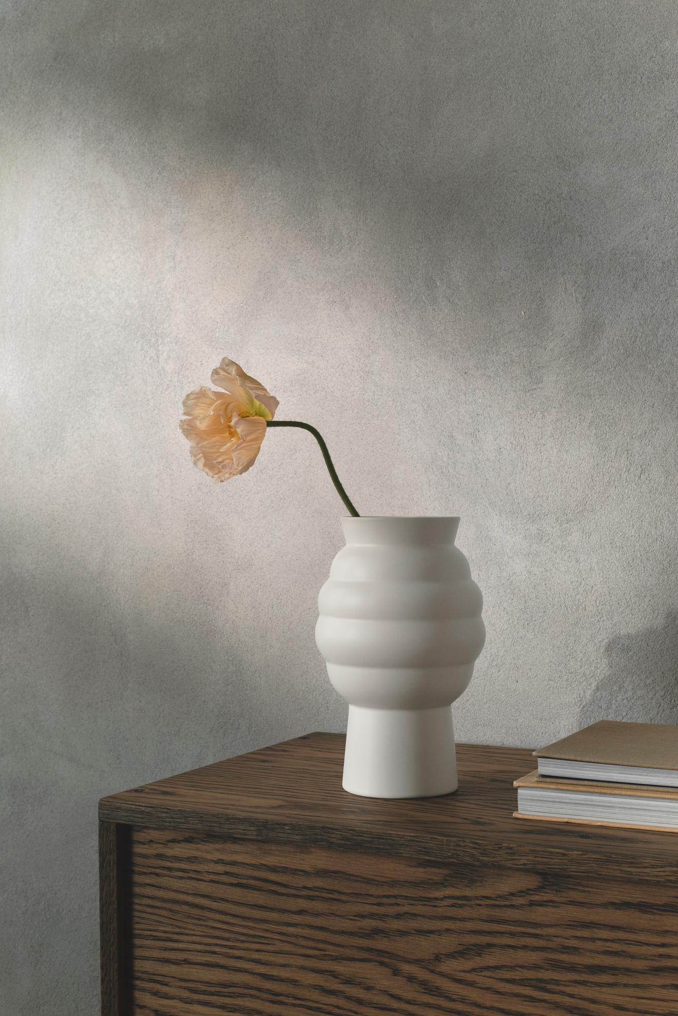 Vaso Tortus Archie N°2 H 23,5 cm – Bianco