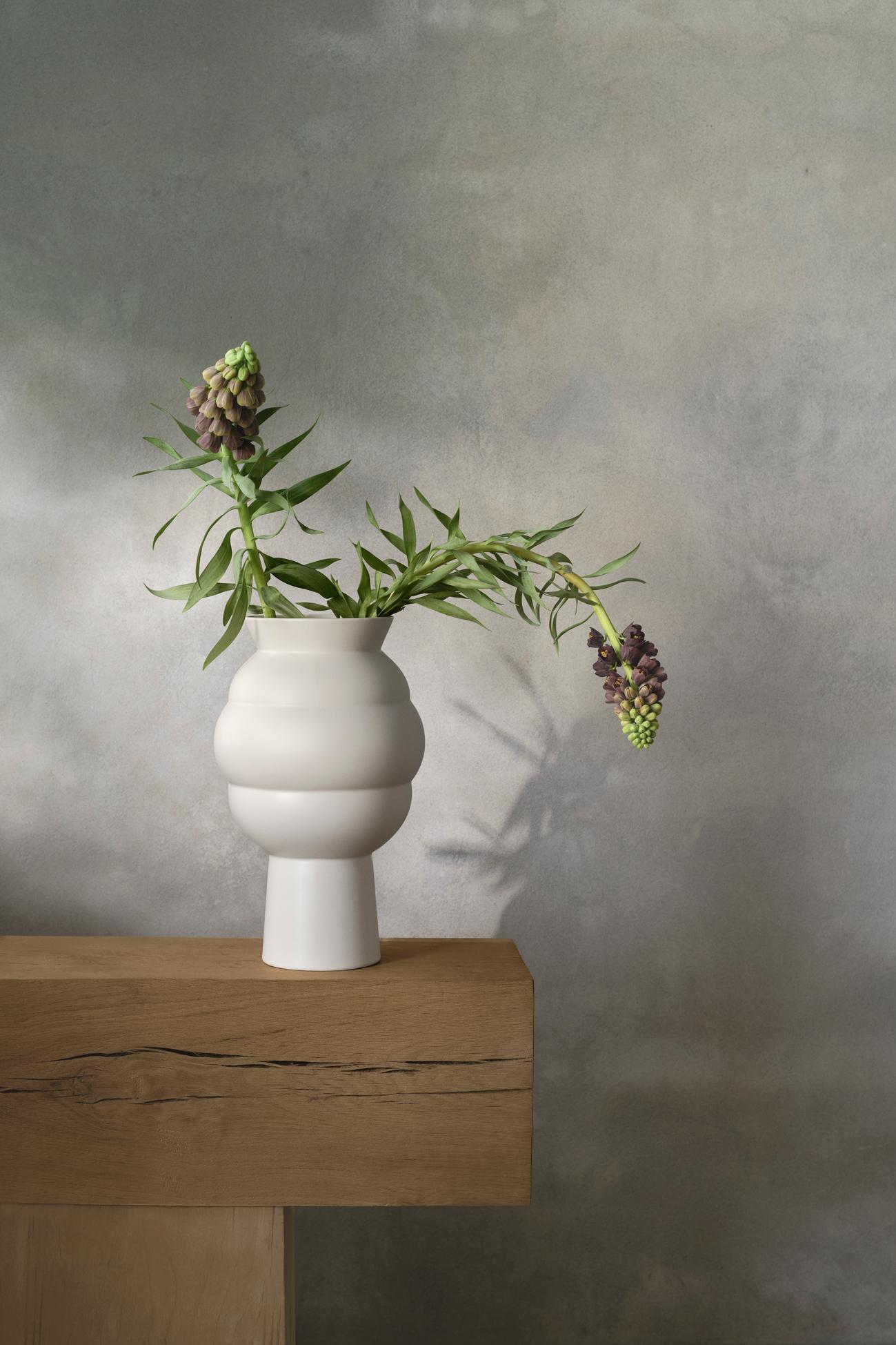 Vaso Tortus Archie N°4 H 37 cm – Bianco