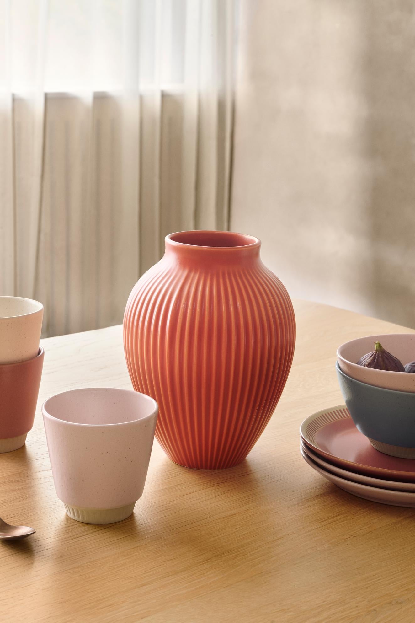 Vaso Knabstrup H 27 cm – Corallo